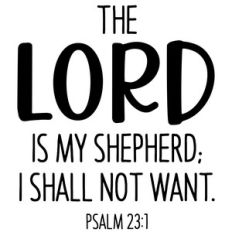 the lord is my shepherd