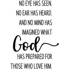 what god has prepared
