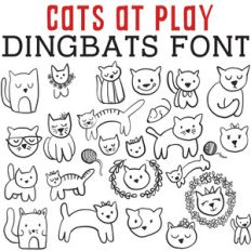 cg cats at play dingbats
