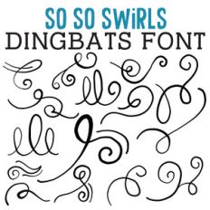 cg so so swirls dingbats