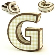 3d g letter box