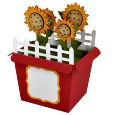 sunflower card in a box