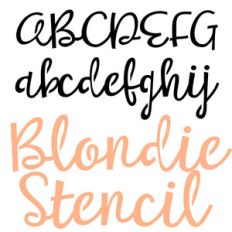 pn blondie stencil