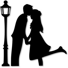 couple forehead kiss