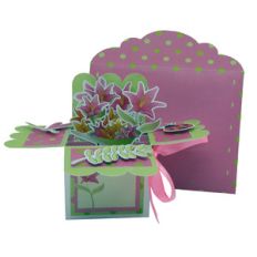 lots of flowers in a card in a box