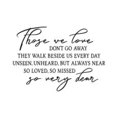 those we love don't go away