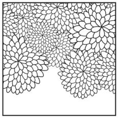 square flower background