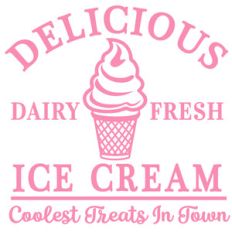 delicious ice cream sign