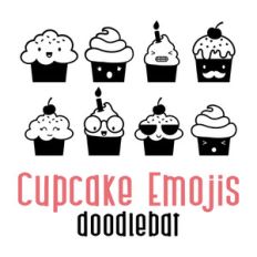 cupcake emojis doodlebat