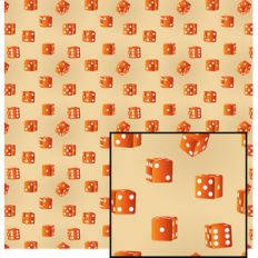 orange dice pattern