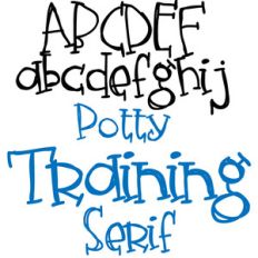zp potty training serif