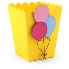 popcorn favor box balloons