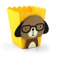 popcorn favor box dog