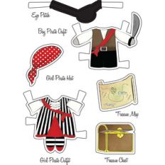 little friends paper set kitty pirates