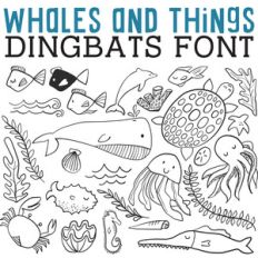 cg whales and things dingbats