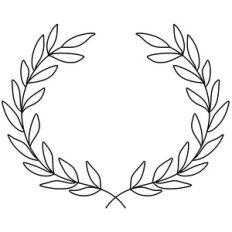 laurel wreath sketch