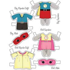 little friends paper set kitty superheros