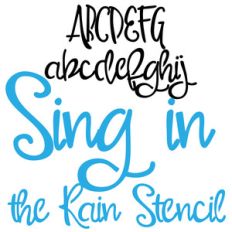 pn sing in the rain stencil