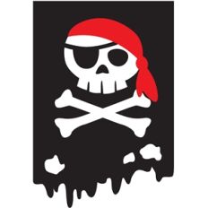 rectangle pirate banner