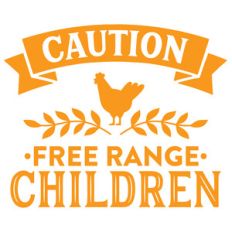 caution free range children