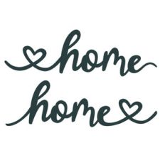 home with hearts phrase