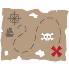 treasure map regular cut