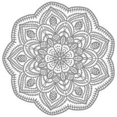 tatted doily mandala