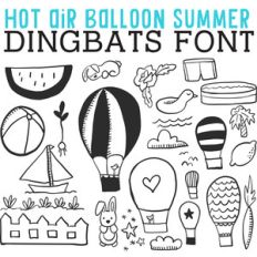 cg hot air balloon summer dingbats