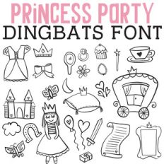 cg princess power dingbats