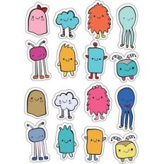 ml cutie monster stickers