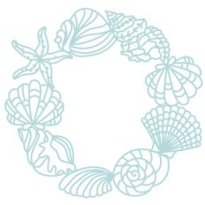seashells wreath