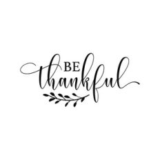 be thankful