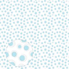 blue dots with stitching
