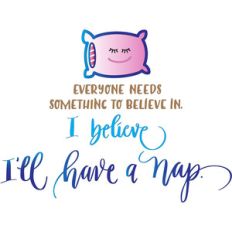 i believe i’ll have a nap