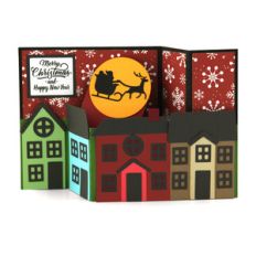 wiper card christmas city