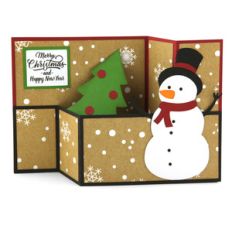 wiper card christmas snowman