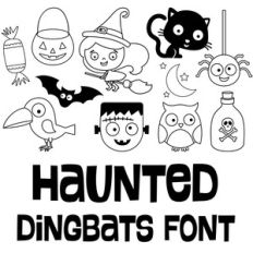 haunted dingbats font