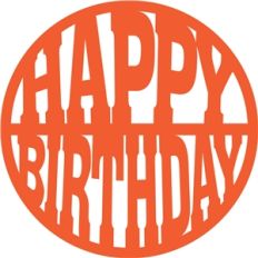 'happy birthday' circle title