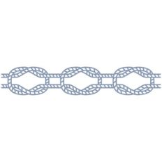 rope knots repeating border