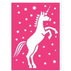 magical unicorn greetings card