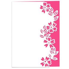 wild roses lace edged card