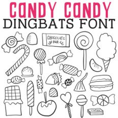 cg candy candy dingbats