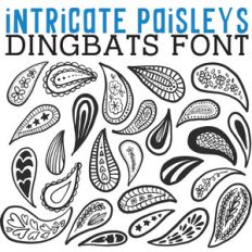 cg intricate paisleys dingbats
