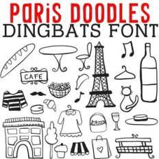 cg paris doodles dingbats