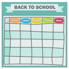 back to school schedule