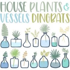 sg house plants and vessels dingbats font