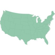america states map dotted