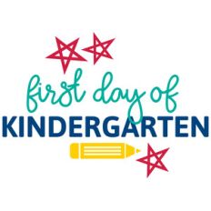 first day of kindergarten