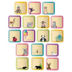 blank animal lunch bag notes