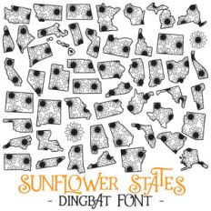 sunflower states font